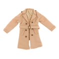 thumbnail image 1 of 1/12 Unisex Figure Trench Coat Windproof Outerwear Double Breasted Outfits Long Overcoat for 1/12 Soldier Figures Body Accessories Costume khaki, 1 of 8