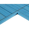 thumbnail image 1 of 1/12 ft. x 1 ft. Quick Deck Composite Deck Tile Inside Corner Trim in Caribbean Blue (2-Pieces/Box), 1 of 3
