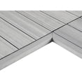 thumbnail image 1 of 1/12 ft. x 1 ft. Quick Deck Composite Deck Tile Inside Corner Trim in Icelandic Smoke White (2-Pieces/Box), 1 of 3