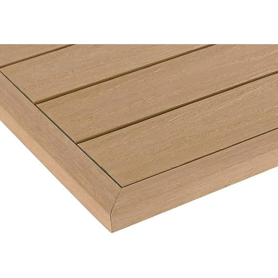 1/12 ft. x 1 ft. Quick Deck Composite Deck Tile Outside Corner Trim in Canadian Maple (2-Pieces/Box)