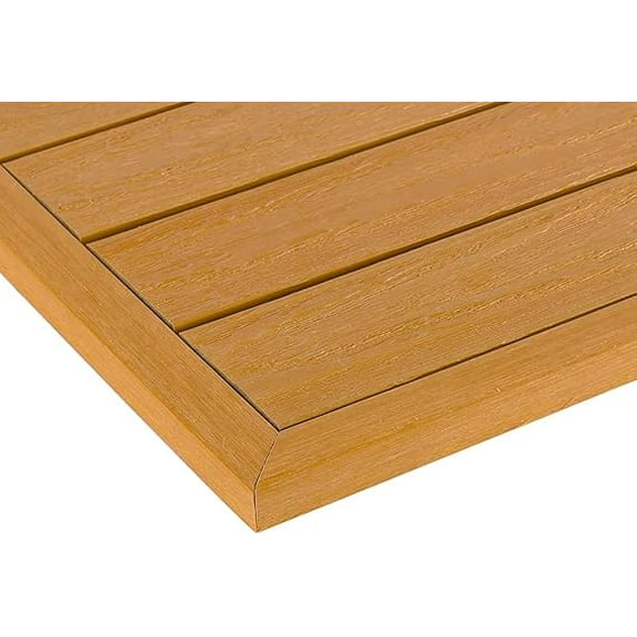 1/12 ft. x 1 ft. Quick Deck Composite Deck Tile Outside Corner Trim in Floridian Orange (2-Piece/Box)