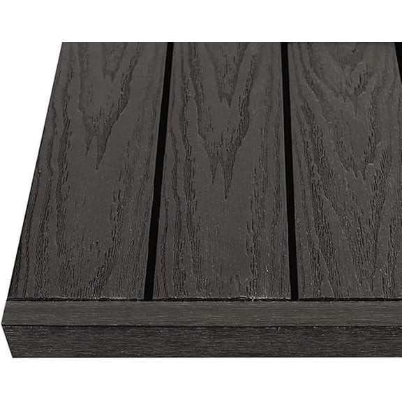 1/12 ft. x 1 ft. Quick Deck Composite Deck Tile Straight Trim in Indonesian Merbau (4-Pieces/Box)