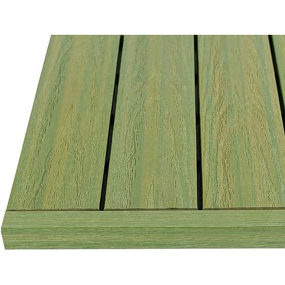 1/12 ft. x 1 ft. Quick Deck Composite Deck Tile Straight Trim in Irish Green (4-Pieces/Box)
