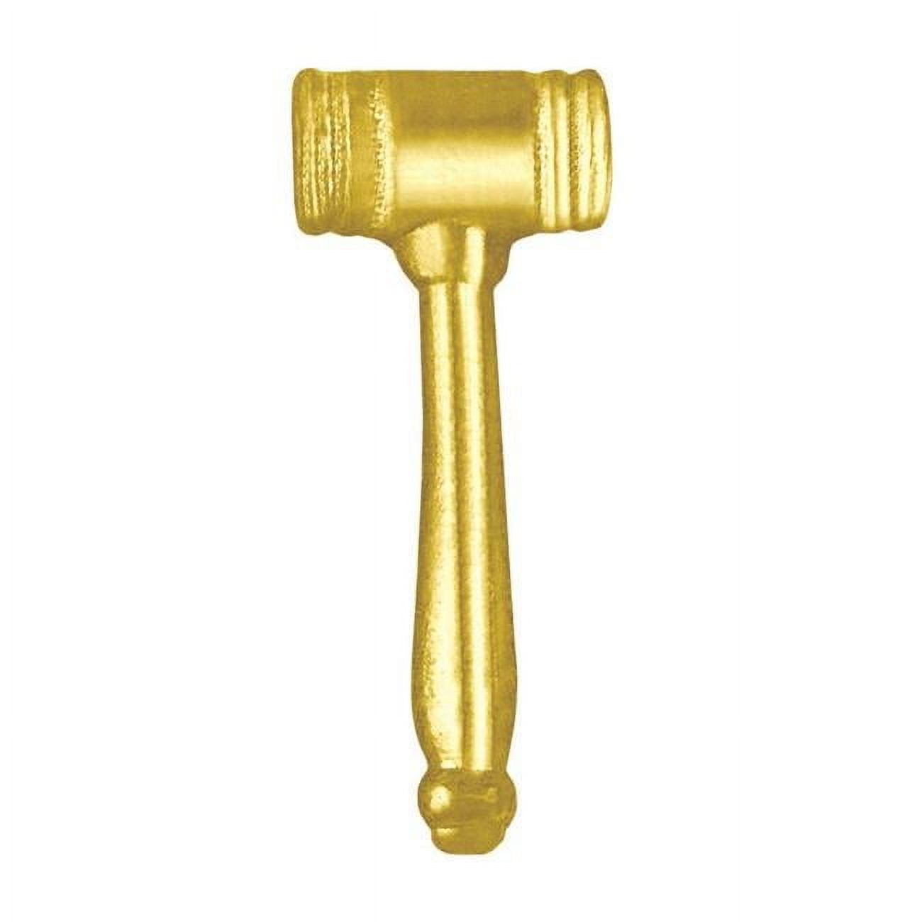 1.12 in. Chenille Gavel Lapel Pin, Bright Gold - Walmart.com