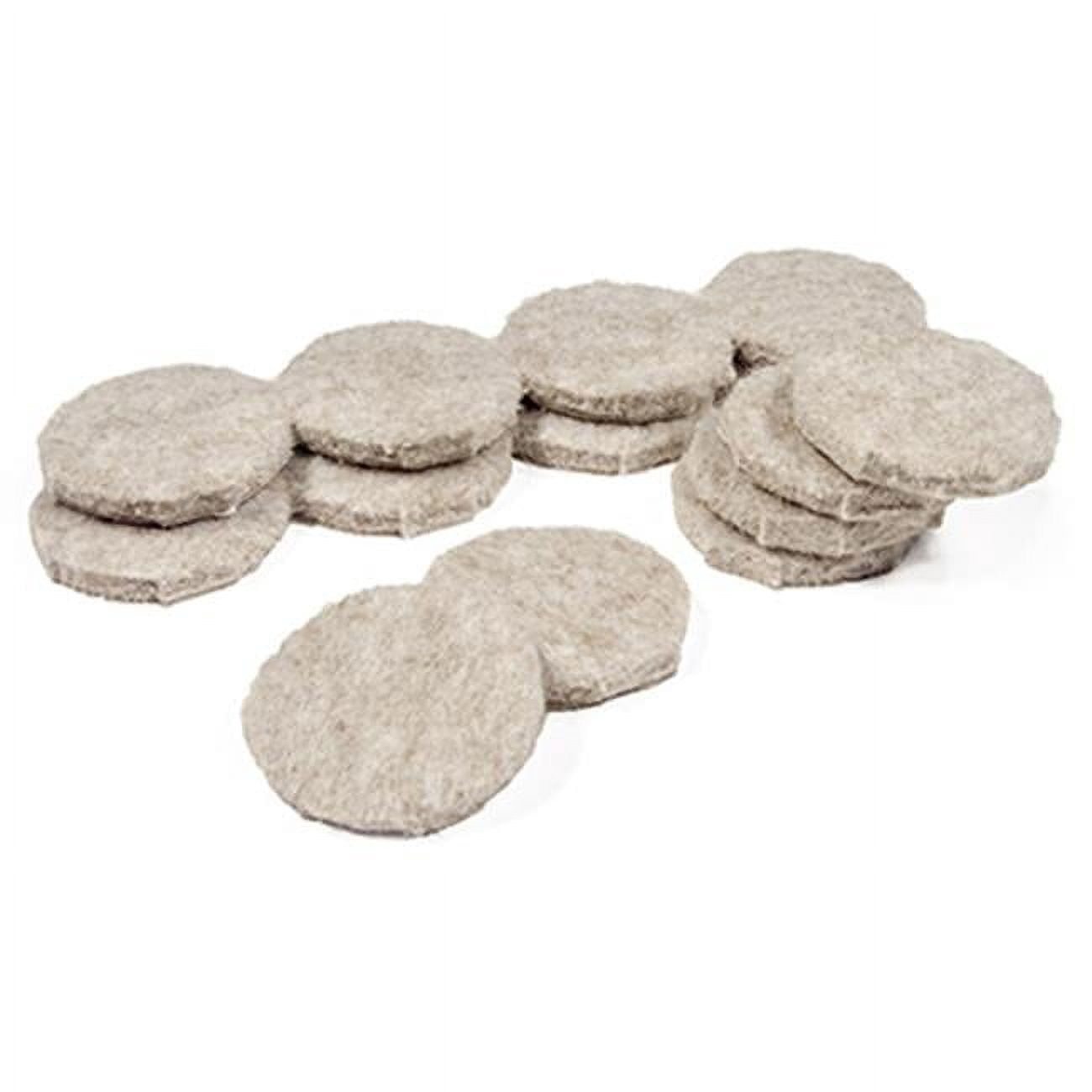 1.12 in. TruGuard Round Heavy Duty Self-Adhesive Felt Pads, Tan - Pack of 208