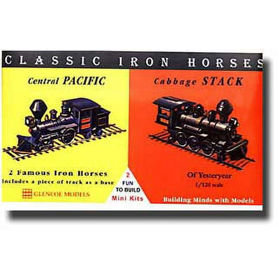 1/120 Classic Iron Horse Locos Central Pacific & Cabbage Stack