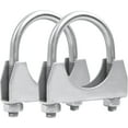 thumbnail image 1 of 1.125" Exhaust U Clamps 1-1/8 inch - Saddle Style Muffler U-Bolt Clamp, Stainless Steel, Pack of 2, 1 of 11