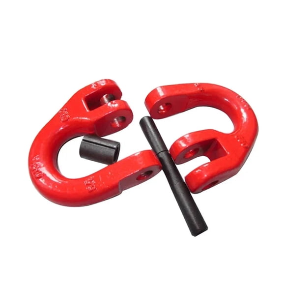 1.12T--12.5T G80 Shaped Clamp Chain, Connection Hoisting Buckle Double Ring Rigging Industrial Grade Forged Alloy Steel ,Easy to Operate