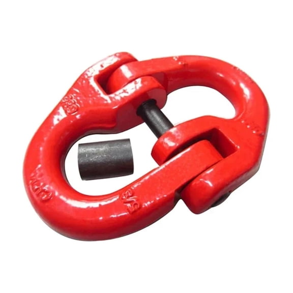 1.12T--12.5T G80 Shaped Clamp Chain, Connection Hoisting Buckle Double Ring Rigging Industrial Grade Forged Alloy Steel ,Easy to Operate