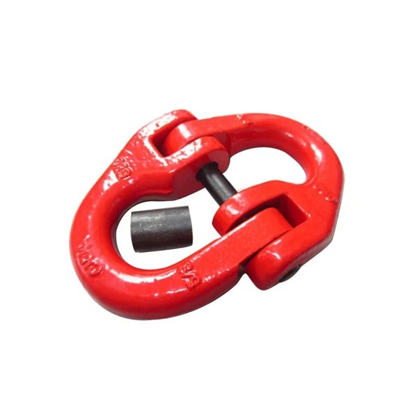 1.12T--12.5T G80 Shaped Clamp Chain, Connection Hoisting Buckle Double Ring Rigging Industrial Grade Forged Alloy Steel ,Easy to Use