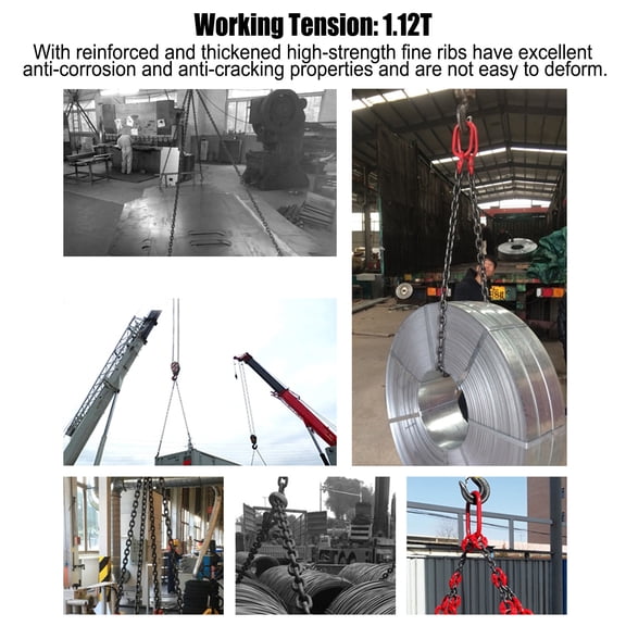 1.12T Self-Locking Eye Slip Hook Lifting Crane Hardware, High-Strength Alloy Steel with Electrostatic Spray Finish for Industrial Rigging