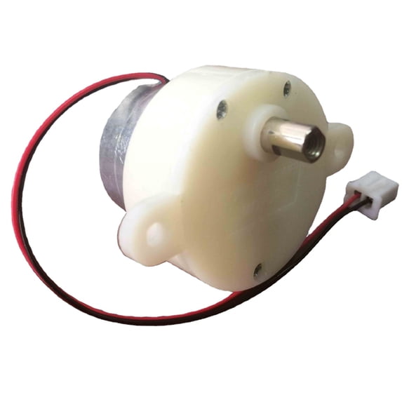 1. 12V Compact Gear Motor 40mm Low Speed Steel Shaft for Rotating Exhibitions Craft Displays