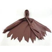 1/12th Scale miniature handmade Brown Wired Hooded Cape for 6 inch action figures
