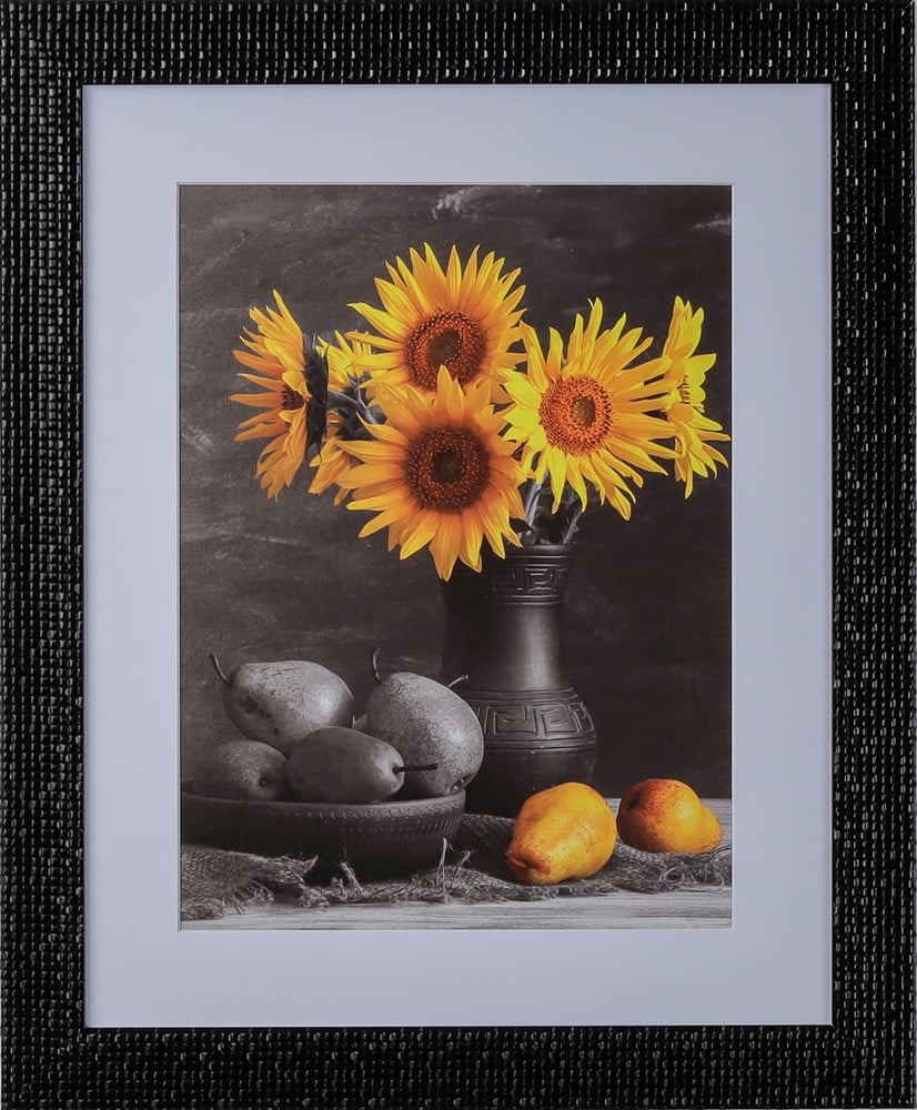1-13/16" Polystyrene Mosaic Textured Modern Picture Frame - by WholesaleArtsFrames-com. 18x24 243 Series - Rich Black - Made In USA