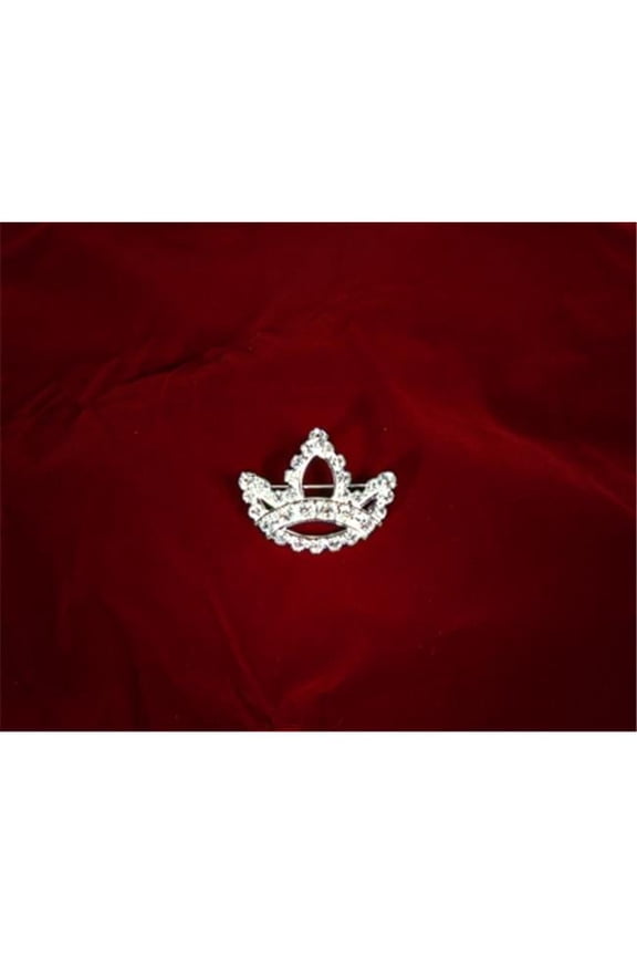 1-.13'' Rhinestone Pin - Crown