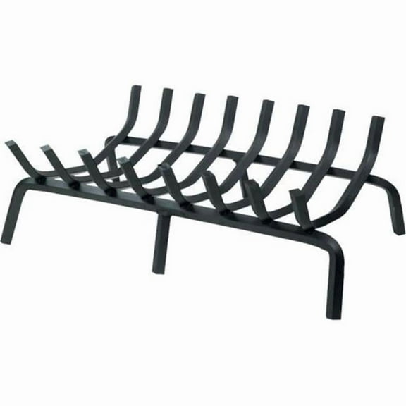 1.13 in. Diamond Steel Stock 7 Bar Rectangular Style Grate, Black