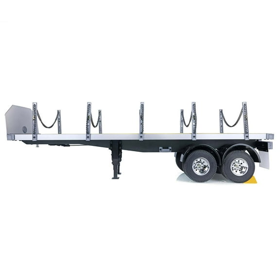 1/14 2Axle Rc Tractor Flatbed Semi Trailer Truck for DIY Model
