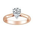 thumbnail image 1 of AFFY 1.14 Carat (Ctw) Pear Shape White Natural Diamond Solitaire Engagement Ring In 14k Solid Rose Gold Ring Size-8.5, 1 of 1