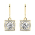 thumbnail image 1 of 1.14 Carat Whimsy Lab Diamond Earrings in 14K Or 18K F-G / VS1 Quality IGI Certified Lab Grown Friendly Diamonds Earrings, 1 of 7