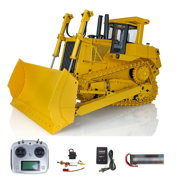 1/14 DXR2 Metal RC Hydraulic Bulldozer Radio Control Dozer 201 New Sound Module