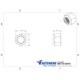 thumbnail image 1 of 1-14 Nylon Lock Nut Stainless Steel 18-8 Elastic Insert Hex Nuts Qty 25, 1 of 2