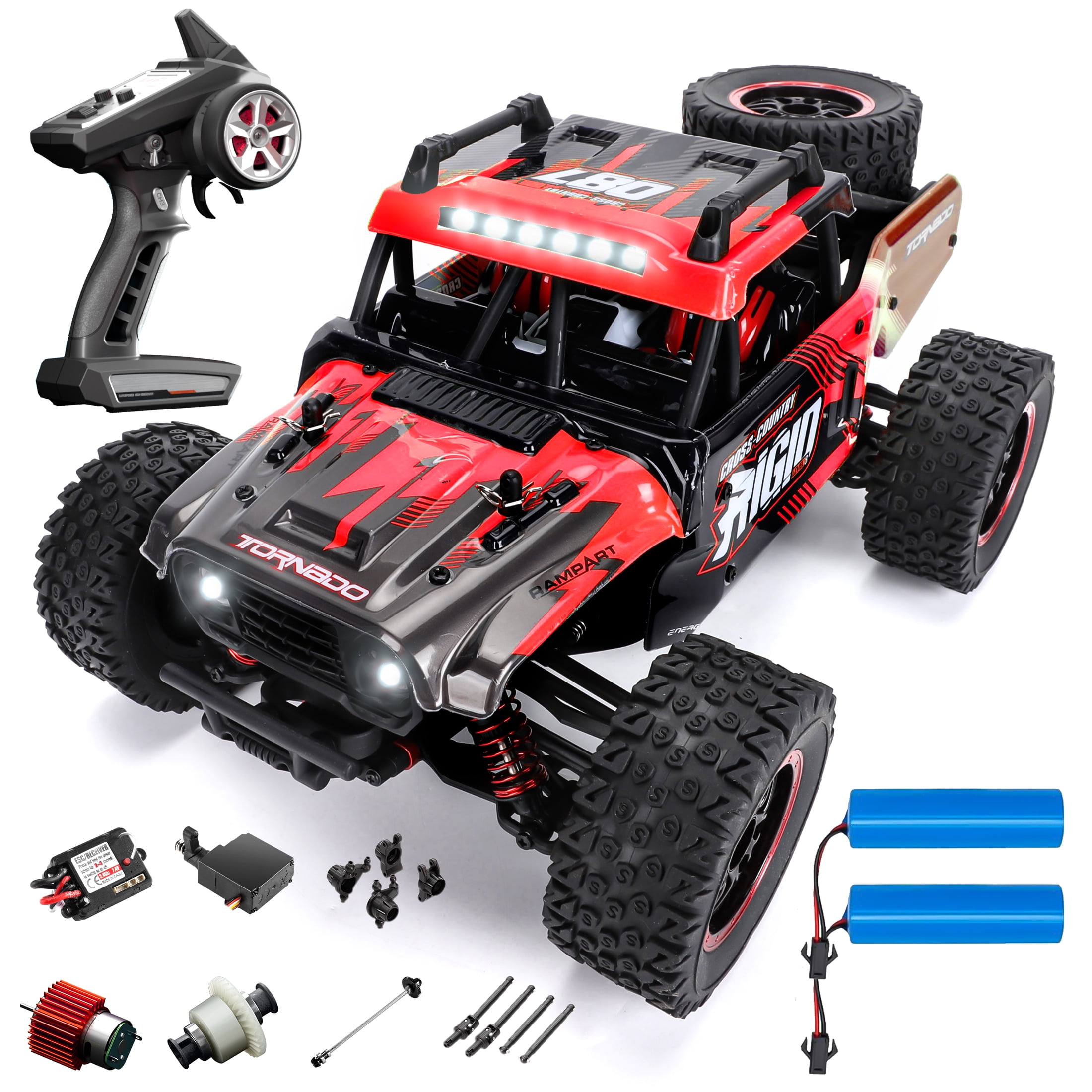 1:14 RC Cars Fast 60 KM/H, 4WD All Terrain RC Truck with 70 Mins ...