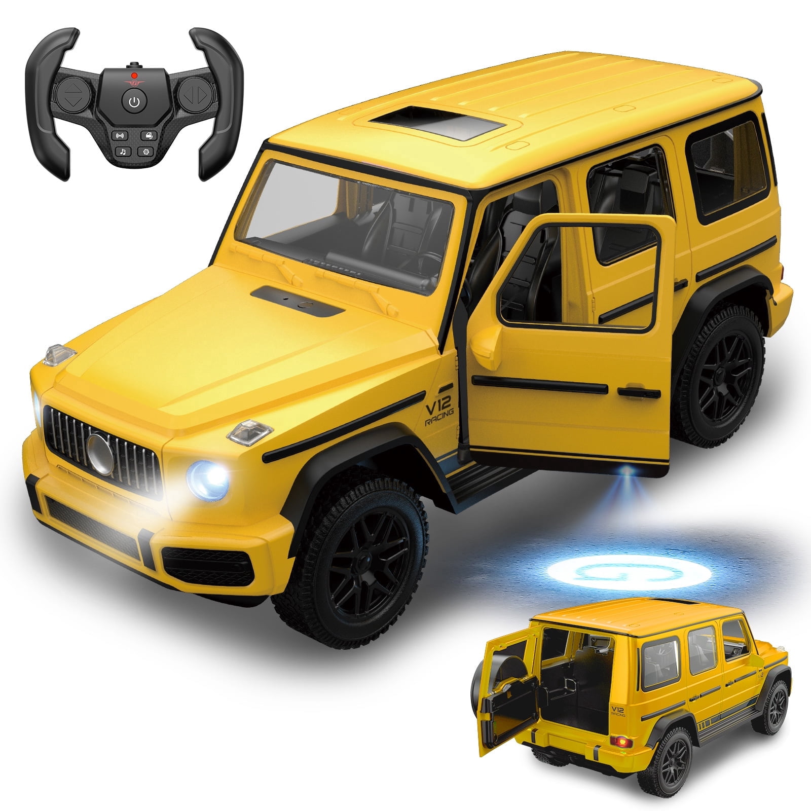 1:14 RC Off-Road Auto – Fernsteuerung Mit Licht, Sound, Offenen Türen & Gestensteuerung, 2,4 GHz 1:14 RC Off-Road Auto – Fernsteuerung Mit Licht, Sound, Offenen Türen & Gestensteuerung, 2,4 GHz