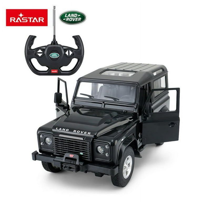 1 14 Scale Land Rover Denfender Licensed RC Remote Control Model Car w Open Doors Black
