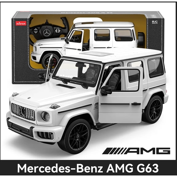 1:14 Scale RC Off-Road SUV Replica, Radio Controlled Vehicle Model with Openable Side Doors, Steering Wheel Remote Controller, Desktop Display Collectible Ornament, White Yellow Black Color Options