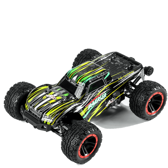 1:14 Scale All Terrain RC Car, 40 KPH High Speed 4WD Electric Vehicle w/2.4 GHz Remote Control, 4X4 Off-Road RC Truck, All Terrain RC Vehicle for Snow, Sand, Beach & Rocky Surfaces, Military Green
