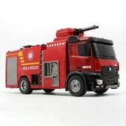 1/14 Scale Rc Box Water Sprayable Fire Truck Car Toy Model with Battery for Gift