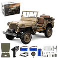 thumbnail image 1 of 1/14 Willys RC Car Off-Road Truck, 2.4G 4WD Remote Control Crawler Vehicle with Sound & Lights & Dual-Speed, RTR RC Military Off-Road Truck Toy Gift for Model Car Lovers, 1 of 9
