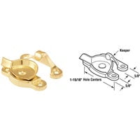 Bright Brass Diecast Double Hung Window Sash Lock