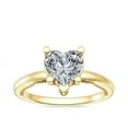 thumbnail image 1 of 1.15 Carat Excellent Heart Cut Natural Diamond Unique Solitaire Ring for Women Solid 18K Yellow Gold Size 8.5, 1 of 8