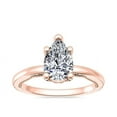 thumbnail image 1 of 1.15 Carat Excellent Pear Cut Real Diamond Latest Design Solitaire Engagement Ring for Ladies Solid 14K Rose Gold Size 7.5, 1 of 8