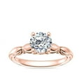 thumbnail image 1 of 1.15 Carat Excellent Round Cut Natural Diamond Beautiful Solitaire Bridal Ring for Bride Solid 18K Rose Gold Size 5, 1 of 8