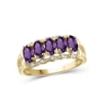 thumbnail image 1 of 1.15 Carat T.G.W. Amethyst Gemstone and 1/20 Carat T.W. White Diamond Ring, 1 of 4