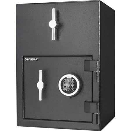 Black Solid Steel Digital Safe Deposit Box with PIN Code Lock