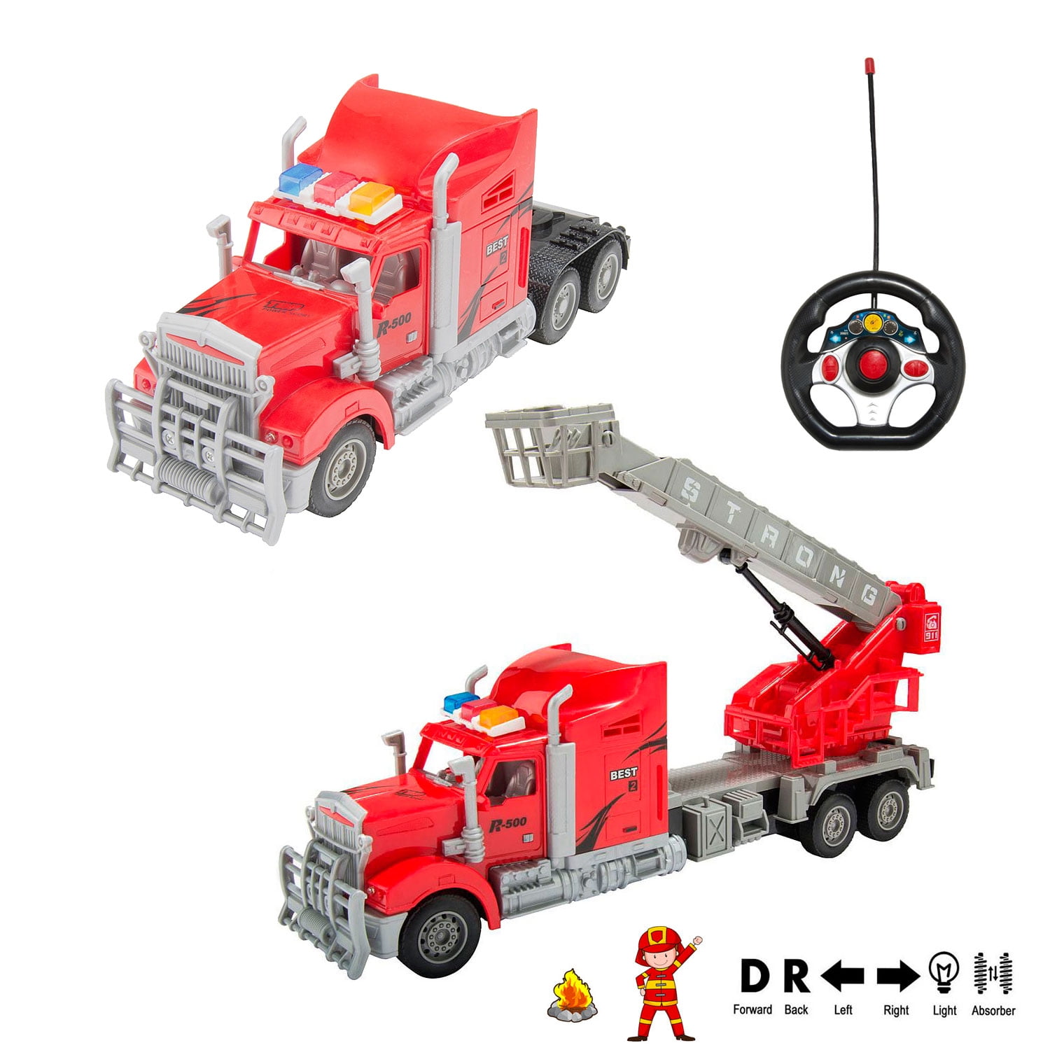 big size remote control fire truck