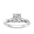 thumbnail image 1 of 1.15 T.C.W Cushion Shape Natural Diamond Latest Design Solitaire Wedding Ring for Women Solid 18K White Gold Size 8, 1 of 8