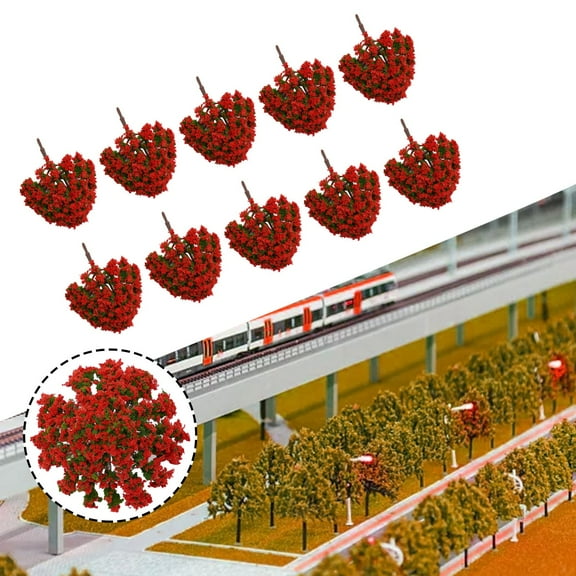 1/150 1/100 Scale Artificial Model Trees Train for Forest Diorama Scenery Layout 0.145833333333333 Smile Home