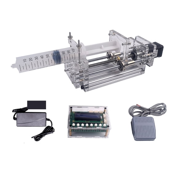 1-150ML Laboratory Micro Syringe Pump Desktop Precision Electric Injection Pump Mini Propel Pump Liquid Glue Dispenser DC 12V ,Simple to Hookup