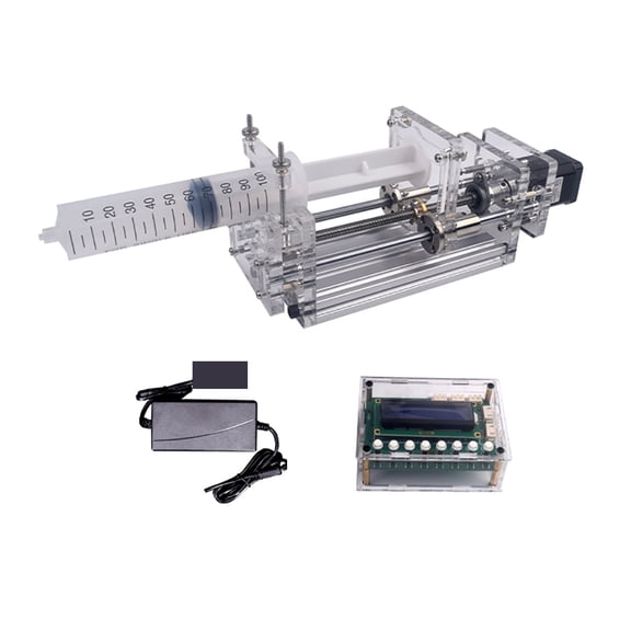 1-150ML Laboratory Micro Syringe Pump Desktop Precision Electric Injection Pump Mini Propel Pump Liquid Glue Dispenser DC 12V ,Simple to Hookup