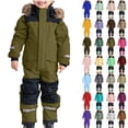 thumbnail image 1 of 1-15Years Kids Girls Boys Ski Suits Jumpsuits Waterproof Windproof One Piece Snowsuits Winter Warm Outdoor Jackets Coats Ski Suits Jackets Winter Jumpsuits, 1 of 8