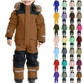 thumbnail image 1 of 1-15Years Kids Girls Boys Ski Suits Jumpsuits Waterproof Windproof One Piece Snowsuits Winter Warm Outdoor Jackets Coats Ski Suits Jackets Winter Jumpsuits, 1 of 7