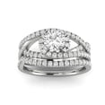 thumbnail image 1 of 1.15ctw Diamond Bridal Set in 14k White Gold, 1 of 4