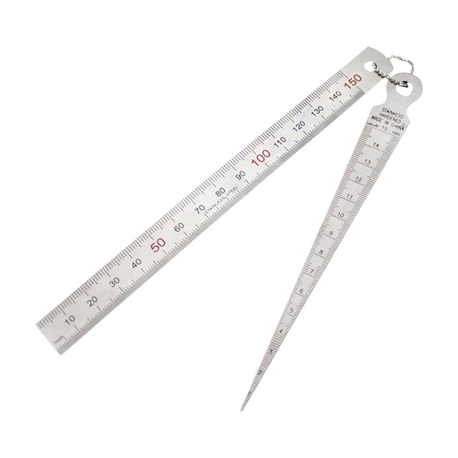 1-15mm Set Wedge Feeler Gauge Clearance Ruler Probe Taper Gauge Gap Measurement Tools Steel Ruler Wedge Valve Thickness Gauge ,Easy to Use