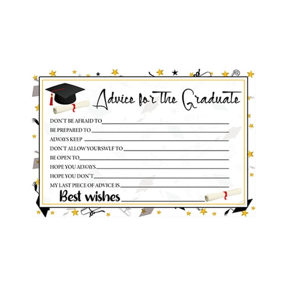 1-15pcs Double-Sided Graduation Ceremony Party Postcards Decorative, 4x6 Inch Handwritten Greeting Cards for Classmate And Friend Holiday Blessing Graduations Cards