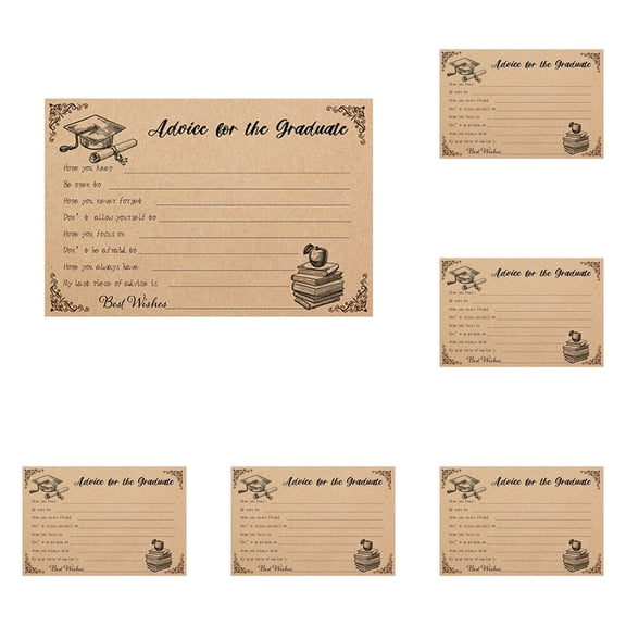 1-15pcs Double-Sided Graduation Ceremony Party Postcards Decorative, 4x6 Inch Handwritten Greeting Cards for Classmate And Friend Holiday Blessing Graduations Cards