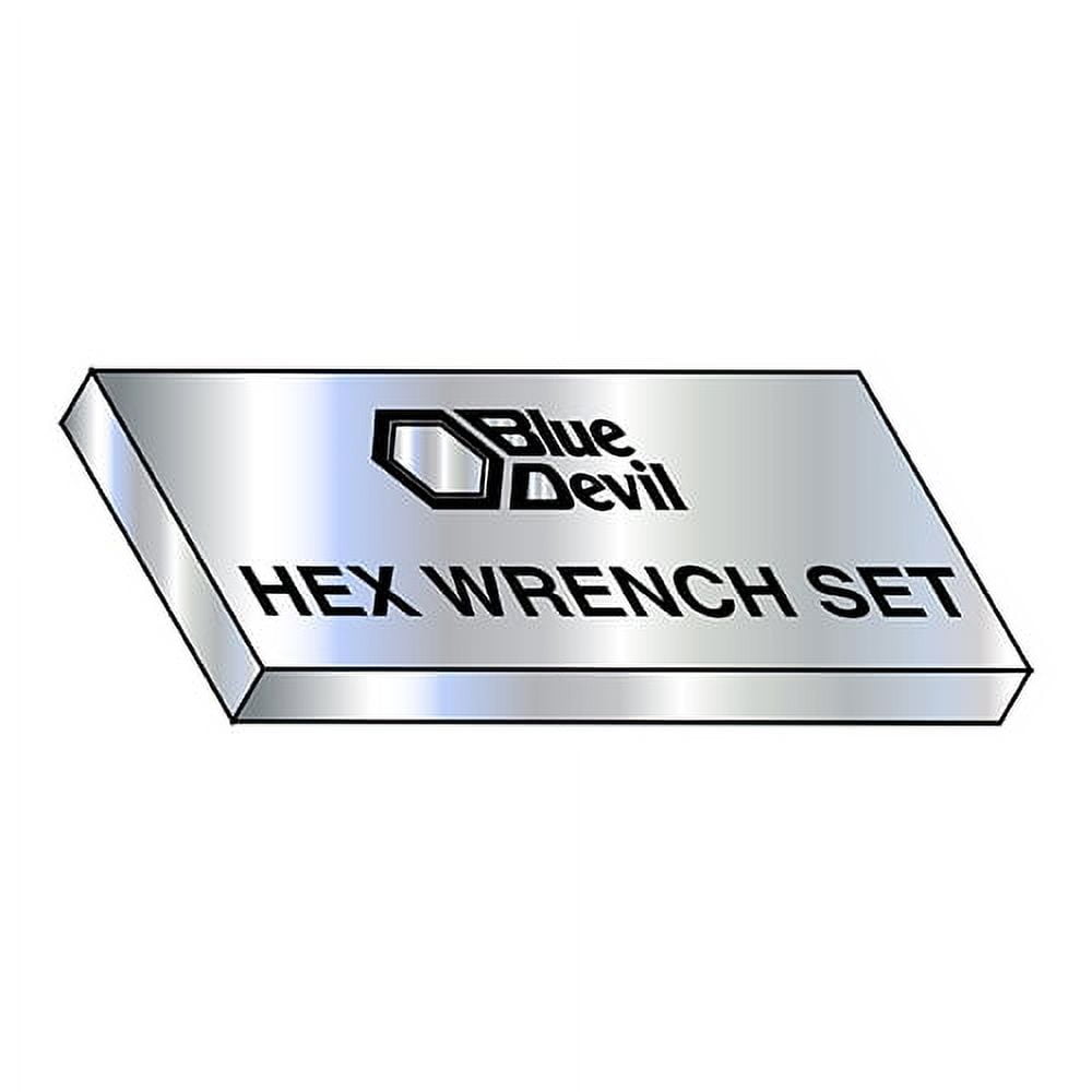 1/16-1/4 Short Arm Hex Wrench Set (Pack Qty 6) BC-10BD